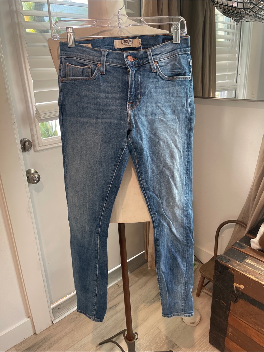 Legend Brooke Skinny Jeans - Medium blue, ankle length
